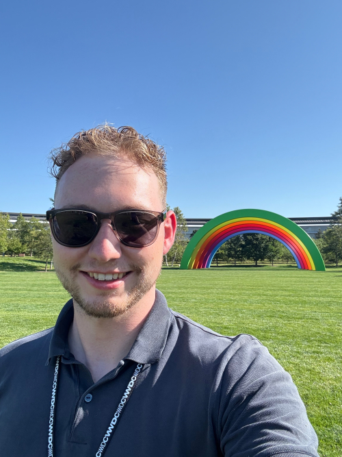 Alain Stulz im Apple Park an der WWDC 2025